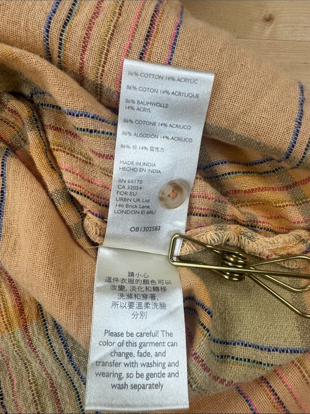 Pilcro Yellow Plaid Button Henley Top - Picture 11 of 12